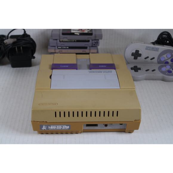 Super Nintendo SNES System Console SNES-001, 2 controllers, 4 games, tested - Picture 14 of 16